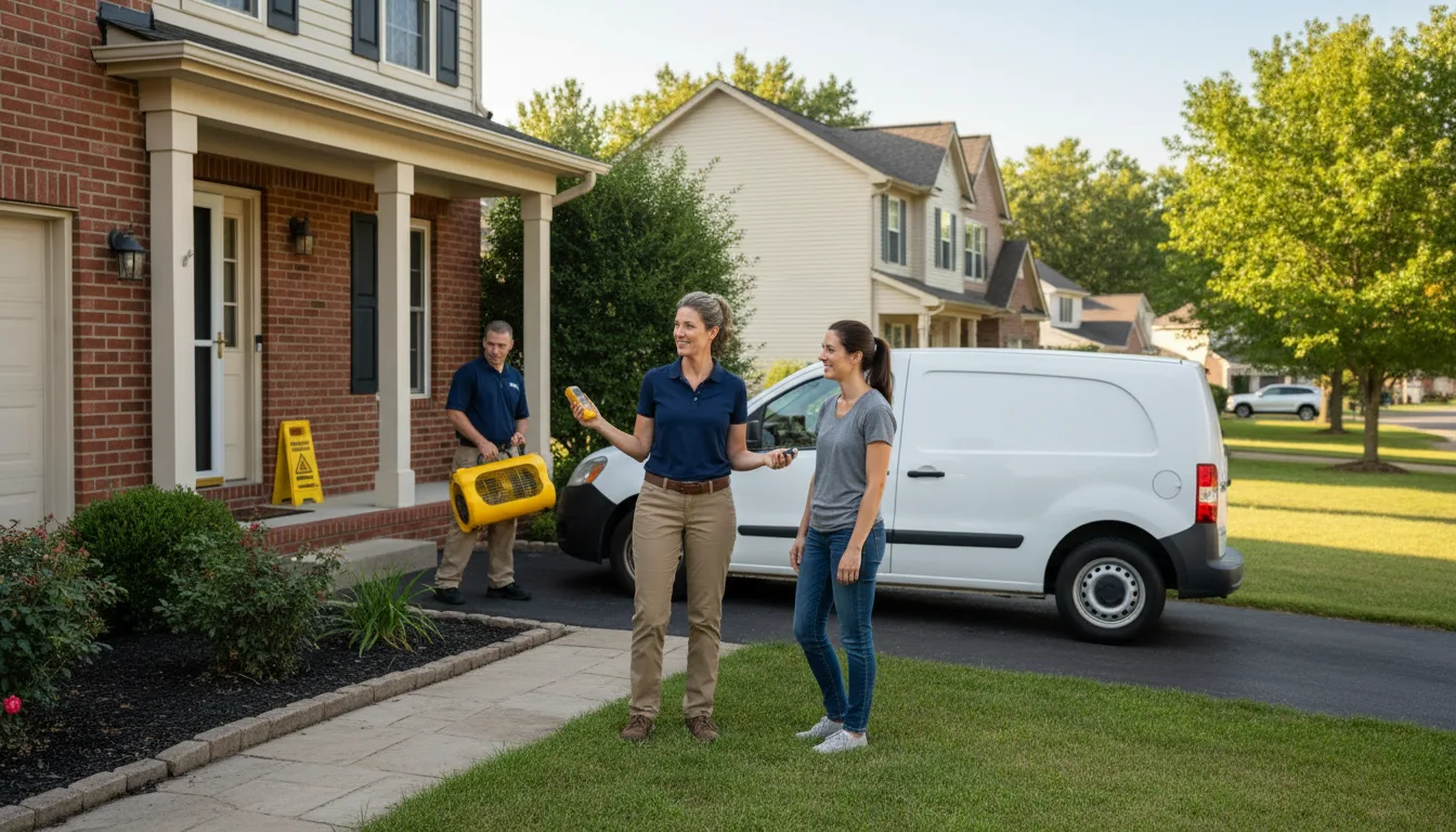 Residential water damage restoration in Little Rock Air Force Base, AR